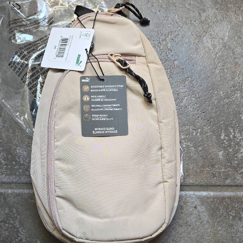 Puma Beige Crossbody Bag
